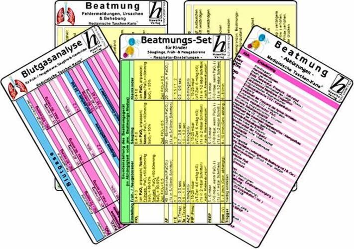 Thumbnail - Beatmungs-karten-set Für Kinder, Säuglinge, Früh- & Neugeborene -...