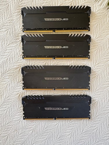 CORSAIR Vengeance LED 64GB (4x16GB) 3200 MHz DDR4 RAM (CMU64GX4M4C3200C16)