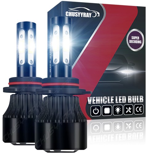 2PCS Super Bright 4-Side 9006 HB4 LED Headlight Low Beam Bulbs 60W 7600LM 6000K - Picture 1 of 12