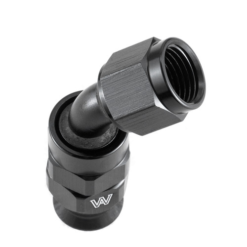 1 PCS -6AN / 45° degree Hose End / Swivel 6 AN Fitting -6 BLACK - Foto 4 di 5