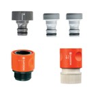 Gardena 36004 Nylon/ABS Female/Male Quick Connector Hose Set 1/2x5/8 in. 5 Pack