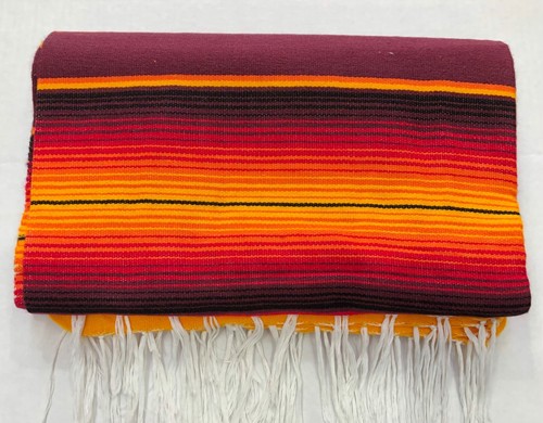 Falsa Mexican Blanket Saltillo cholo Serape diamond Yoga Throw Limited Edition H - Picture 2 of 6