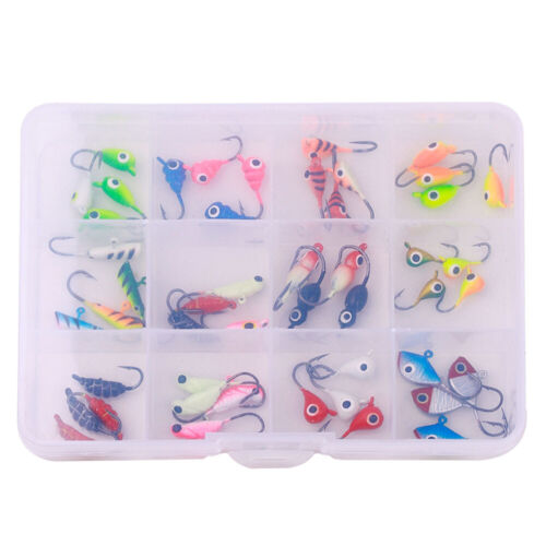 48 Stück Jighead Jigköpfe Köder Jighaken Bleiköpfe Bleikopf Jig Haken Lure Box - Bild 3 von 10