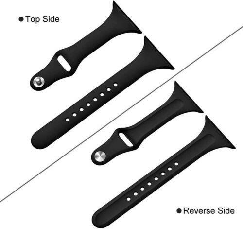 For Apple Watch Series 10/9/8/7/6/5/4 Slim Silicone Replacement Strap Watch Band - Picture 16 of 62