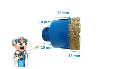 M14 Diamantbohrkrone Fliesenbohrer für Winkelschleifer  - Bild 175 von 247