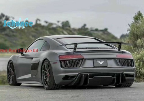 Carbon Fiber Rear Wing Trunk Blade Spoiler VRS Style For Audi R8 V10 2017-2022 - Picture 6 of 9
