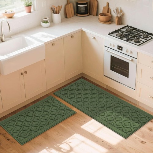 Alfombra de cocina acogedora HOMEER 48x20 pulgadas/30X20 pulgadas alfombrillas hechas de 100 % polipropileno 2 - Imagen 7 de 7
