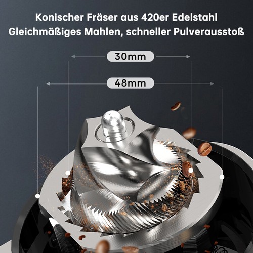 HiBREW Automatische elektrische Kaffeemühle mit 48 Gängen Mahlgradeinstellung G7 - Bild 11 von 58