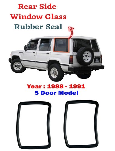 Isuzu Trooper / Bighorn 5D Model (1988-1991) Rear Side Window Glass Seal Pair - Bild 5 von 5