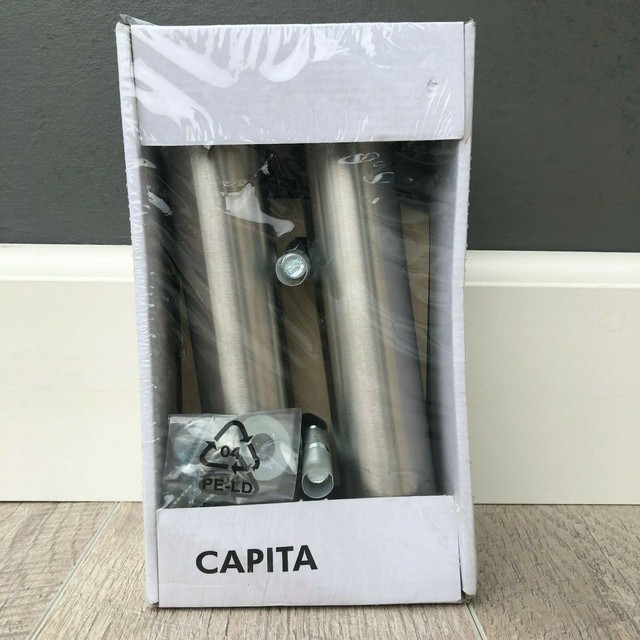 Ikea Capita Stainless Steel Bracket 400 511 96 Legs Set Of 2 Ikea Capita 400 511 96 Set Of 2 Legs Brushed Stainless Steel Slanted Riser Hack