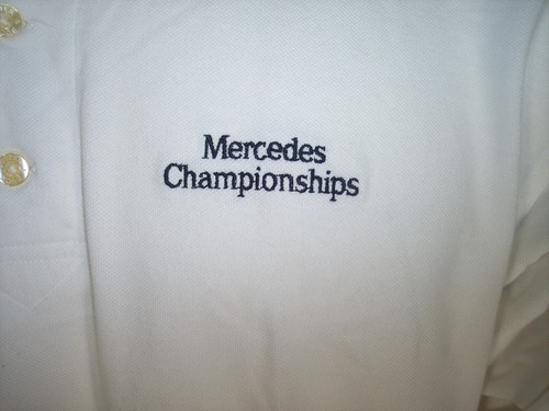 Neu Cutter & Buck weiß Baumwolle Golf Shirt Mercedes & Kapalua Logos - Bild 3 von 6