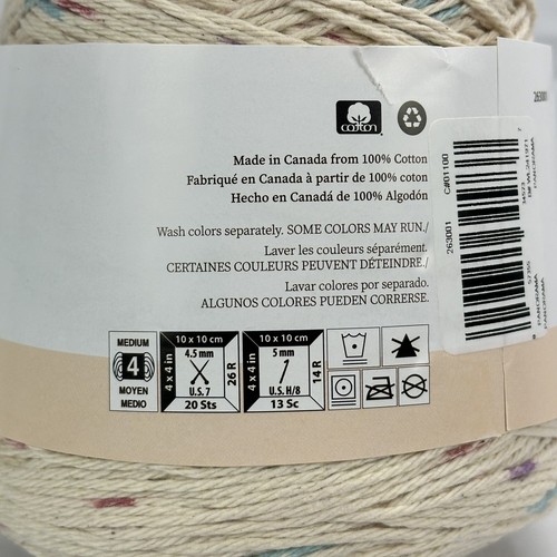 SpinRite Peaches And Creme Cream Cotton Yarn 14 oz Cone Panorama 674 Yards NEW - Picture 8 of 11