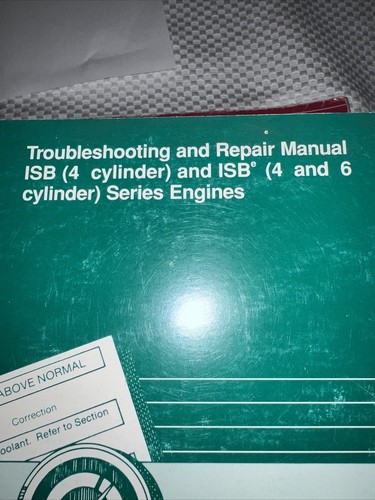 CUMMINS ISB ENGINE  4 and 6Cll  TROUBLESHOOTING & REPAIR WORKSHOP MANUAL - Picture 2 of 8