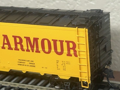 ARMOUR - ART STEEL ICE BUNKER REFRIDGERATOR CAR HO Scale NEW - Picture 4 of 11
