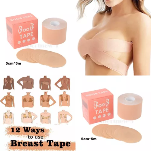 Boob Tape Bra, Breast Lift Tape for Contour Lift & Fashion Invisible Push Up Bra - Picture 29 of 31