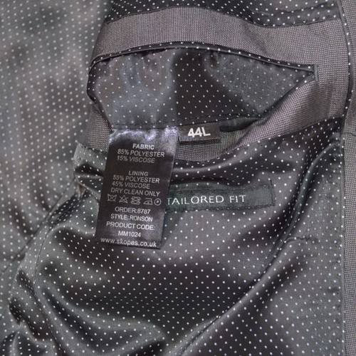 Skopes Grey 3 Piece Suit Jacket 44L Waistcoat 44R Slim Fit Trousers W38 L33 - Picture 22 of 24