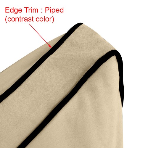 Model V3 Twin Velvet Contrast Indoor Daybed Mattress Pillow Complete Set AD317 - Picture 10 of 12