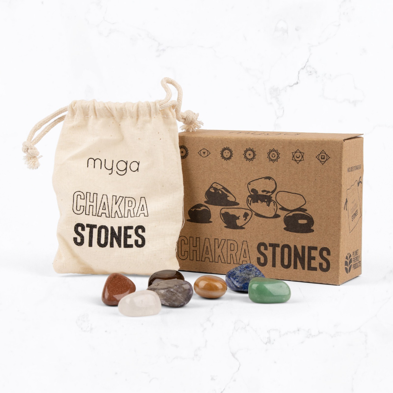 Chakra Stones - Chakra Healing Crystals Stones Set - 7 Gemstones