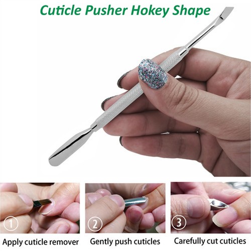 Cuticle Pusher Dead Skin Remover Nail Cleaner Pusher cuticle Trimmer Set of 10PC - Picture 5 of 5