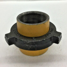 Hammer Union Kemper Fig. 100  4" NPT Threaded 1,000 CWP Black Nut / Yellow Sub