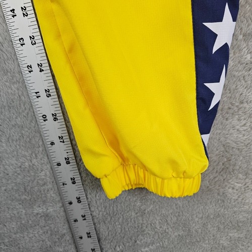 Born Fly Track Pants Yellow Stars Side Stripe Boys XL 18-20 Mesh Lined Jogger - Picture 10 of 11