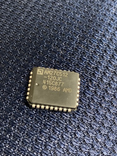 17x AMD AM27C512-120JC EPROM,64KX8,CMOS,PLCC,32PIN - Picture 1 of 3