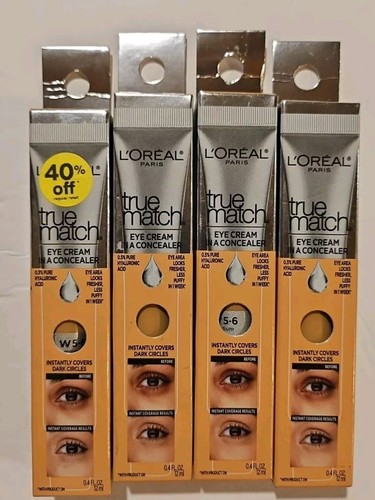 4er Pack L'Oreal Paris True Match Augencreme im Concealer #W 5-6 Medium