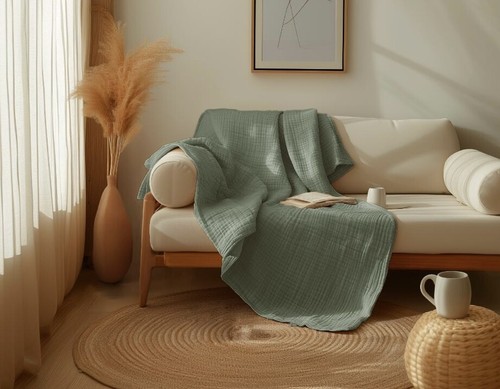 100% organic cotton muslin blanket by Sleep & Beyond - Picture 17 of 17