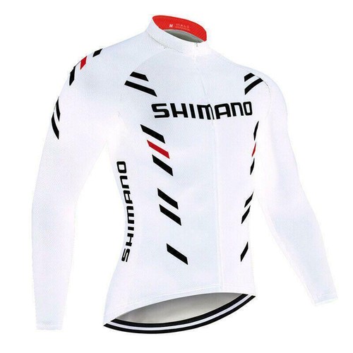Maglia da Ciclismo da Uomo Manica Lunga Maglia da Bici da Strada Team Traspirant - Foto 15 di 23
