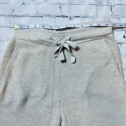 H&M Basics Women's XS Wool Blend Knit Jogger Pull On Pants Lounge Leisure Tan - Picture 5 of 10