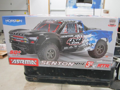 Used ARRMA Senton 3S BLX  Brushless 4X4 1/10 Scale With Extra Parts 