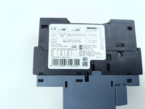 Siemens Leistungsschalter Motorschutz 0,28...0,4 A 3RV2011-0EA10 NEUWERTIG - Bild 3 von 3