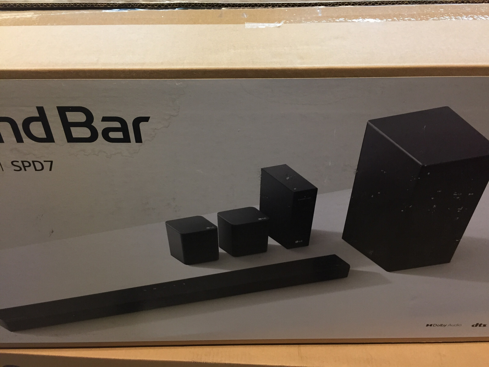 LG SPD7R 7.1 Channel HighResolution Bluetooth SoundBar with Rear
