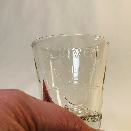 Calvert Reserve A Shot Glass Embossed - Picture 3 of 3