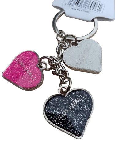 CORNWALL KERNOW CORNISH KEYRING CHROME METAL POLISHED SILVER COLOUR 18 DESIGNS - Foto 51 di 70