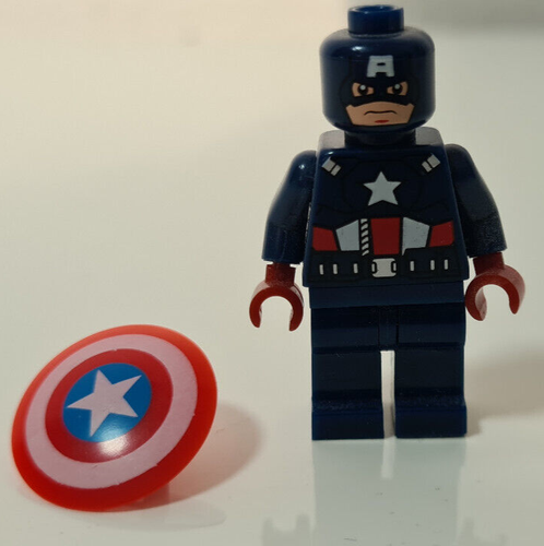 Lego minifigure Capitan America sh014 da set 6815