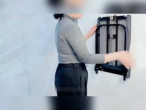 Bügeltisch Bügelbrett Wandmontage Bügelbrett 180° Klappbar platzsparend schwarz - Video 1 von 1