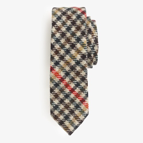 J.Crew English Wool Tie in Multicheck | Handmade in USA | $79.50 - Picture 1 of 4