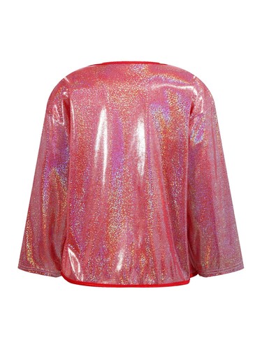 Kids Girls Cardigan Sparkle Shrug Soft Outerwear Shiny Jacket Halloween Costume - Picture 35 of 91