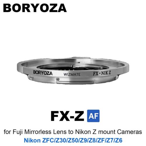 BORYOZA FX-Z Auto Focus Adapter for fujifilm X Mirrorless Lens to Nikon Z Camera - Picture 4 of 7