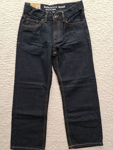 Roebuck & Co Jeans Boys Size 9 Husky Relaxed Straight Leg Adjustable Sears NEW! - Picture 3 of 11