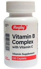 Rugby Total B COMPLEX plus Vitamin C 130ct Caplets ^^