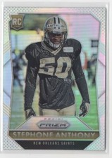 2015 Panini Prizm Silver Stephone Anthony Rookie New Orleans Saints #286