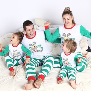 Xmas-Family-Matching-Pajamas-Set-Adult-Women-Baby-Kids-Elf-Sleepwear-Nightwear