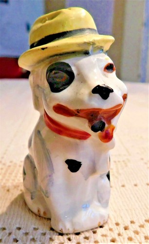 VINTAGE MID-20th CENTURY COMIC DOGS SMOKING CIGARS SALT & PEPPER SHAKERS - JAPAN - Picture 8 of 8