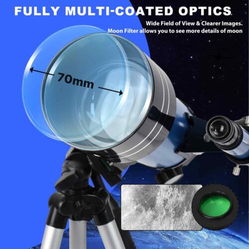 300mm Astronomical Telescope 150X with Phone Adapter Barlow Lens for Kids Gift - Picture 3 of 14