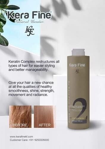Kera Trattamento Capelli Cheratina Fine Unisex - 1000ML - Foto 2 di 2