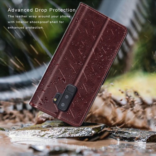 Para Samsung Galaxy S9/S9 Plus Abatible Cuero Billetera Tarjeta Híbrida Estuche Soporte Cubierta - Imagen 8 de 30