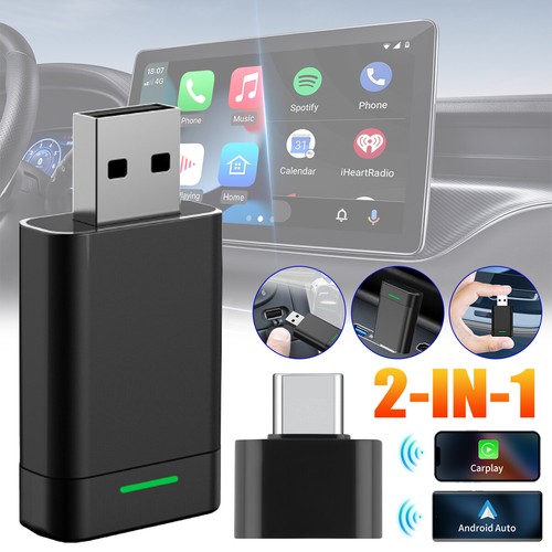 Mini Wireless CarPlay Adapter for Android Auto Plug & Play -Low Latency Converts - Picture 2 of 24