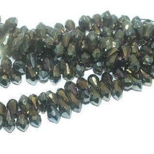 Cuentas colgantes de vidrio facetado de 15x9 mm - Imagen 2 de 8